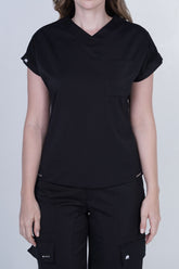 Camisa Cargo Negro Para Dama